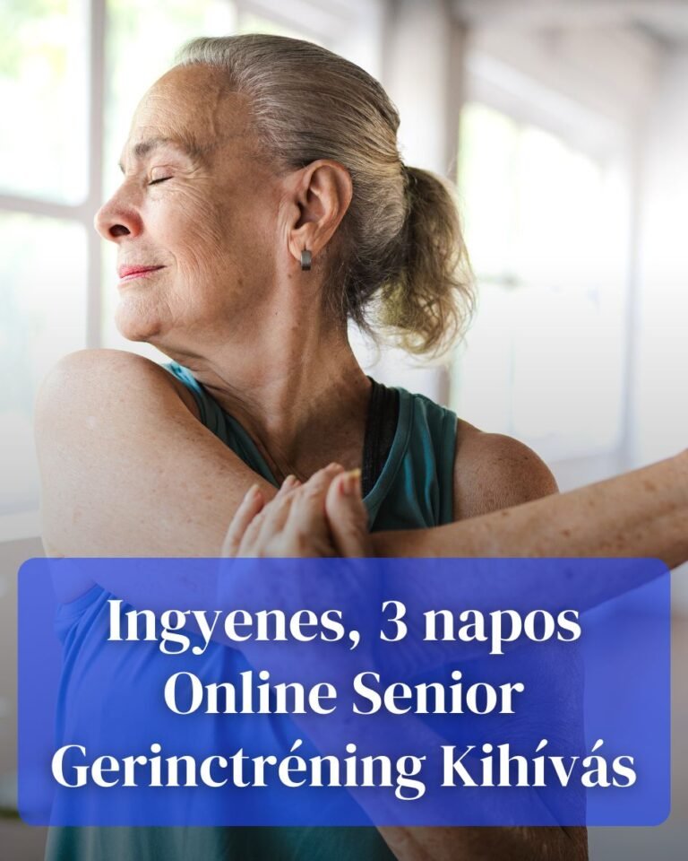 Ingyenes, 3 napos Online Senior Gerinctréning Kihívás